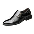 thumbnail image 5 of Yunhgft Men Dress Shoes Slip on Work Oxfords Comfortable Casual Elegant Shoes Men Formal Black 44, 5 of 9