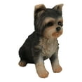 thumbnail image 5 of Adorable Lifelike Pet Pal Sitting Yorkie Terrier Puppy Home Decor Figurine, 5 of 9