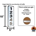 thumbnail image 5 of Curb-N-Sign Reflective 911 Address Sign for Mailbox, Single/Double Sided, Solid Aluminum, Custom and Pre-Drilled signs Horizontal/Vertical, 5 Year Warranty (Single Sided (Horizontal, Pink), 5 of 9