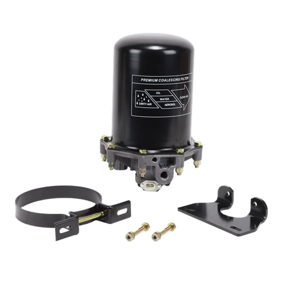065225PG Air Dryer Assembly Oil Coalescing - 12 VOLT 12V - AD-9 AD9 Style Replaces Bendix 801854PG, 5013547PG, 109685PGX, Freightliner BW065225PG, Meritor R955109685PGX