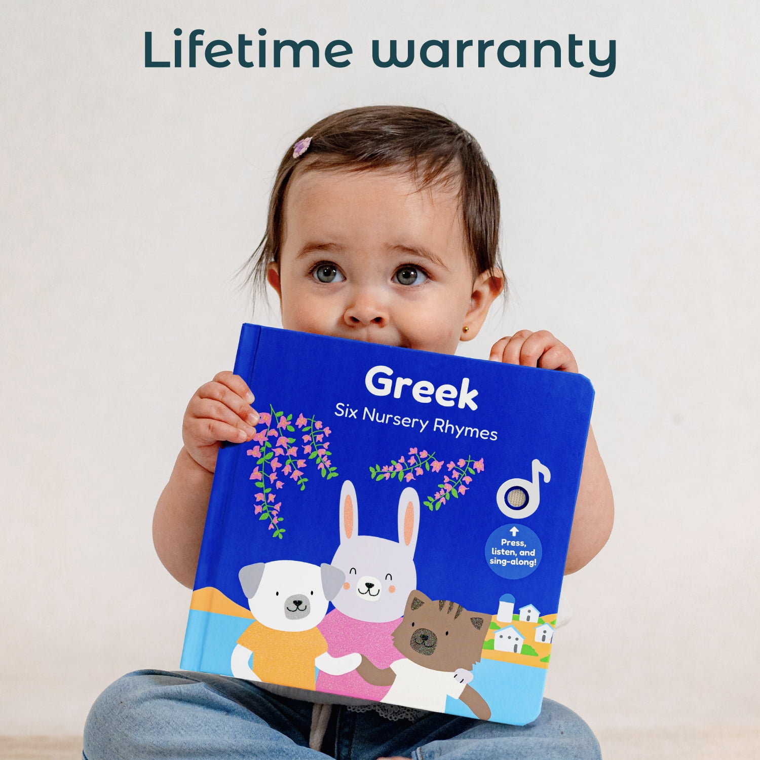 Cali's Books Greek Nursery Rhymes Bilingual Sound Book