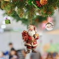 thumbnail image 5 of Christmas Santa Claus Ornaments Decoration Hanging Ornament, Hanging Ornaments Christmas Decor Holiday Party Gifts, Acrylic Hanging Holiday Ornament Christmas Tree, 5 of 6