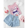 thumbnail image 3 of Cool Sunglasses Bunny T-Shirt Toddler -Image by Shutterstock,  3 Toddler, 3 of 4