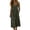 #0025-Army Green, variant on Sundresses for Women Cotton V-Neck Sleeveless Strap Solid Color Casual Sundress With Pockets Loose Fit Mini Dress for Summer Beach
