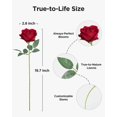 thumbnail image 2 of InnoGear 50 Pcs Red Roses Artificial Flowers, Fak, 2 of 8