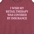 thumbnail image 3 of Instant Message - Retail Therapy  - Women's Racerback Tank Top, 3 of 6