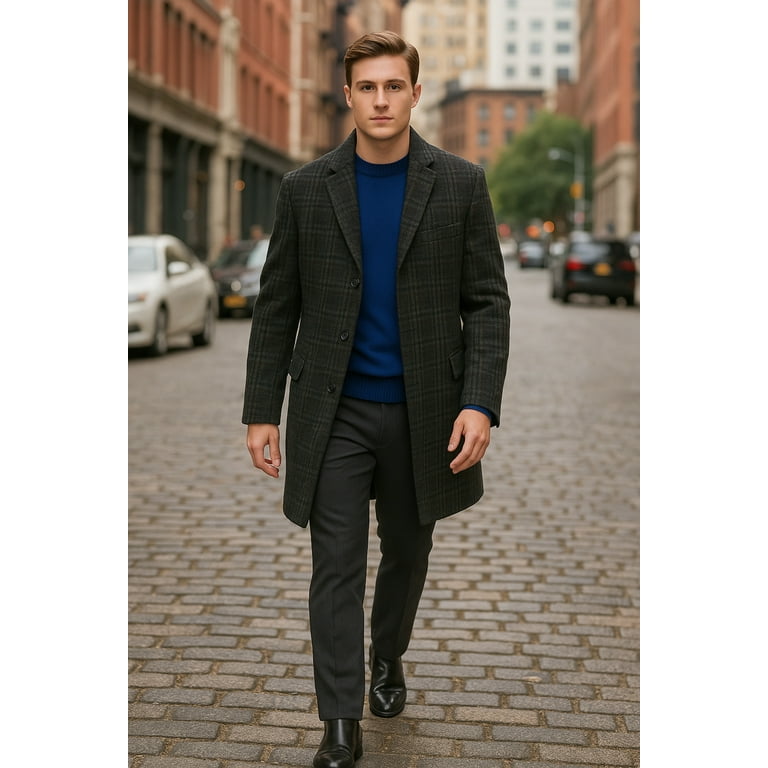 green emerald velvet dress Calvin Klein Men's Long Slim Fit Overcoat, Black, 46L at Amazon Men's  Clothing store main image 1