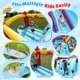 thumbnail image 6 of Sunnyfree Inflatable Water Slide Bounce House for Kids 3+, 65.3" × 370" × 91.3", 3 Water Slide with Sprinkler and 2 Slip Inflatable Boards, 6 of 13