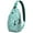 Greenish-blue-11, variant on Hand Drawn Shark Sling Bag - Vintage Retro Nautical Shoulder Backpack for Travelers - Durable & Spacious