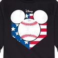 thumbnail image 3 of Disney - Americana - Mickey Baseball Flag Diamond - Toddler And Youth Long Sleeve Graphic T-Shirt, 3 of 5