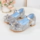 thumbnail image 1 of Zapatos de princesa para niñas, con lazo, tacones altos, zapatos de rendimiento para niñas medianas y grandes, zapatos individuales para niñas pequeñas, 1 of 5