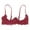 Red, variant on Balconette Bra, 1/4 Cup Bras for Women Underwire Lace Bra See Through Balconette Padded Bra Shelf Bra Tops Quarter Cup Bra Black L