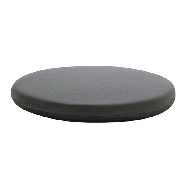 Decodeary Coussin de Chaise Rond en Polyester et Coton Mémoire pour Confort Coussin de Siège Rond Détachable Gris Foncé 40X40cm 1ensemble
