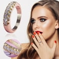 thumbnail image 1 of Fiudx Anillo para Dama, Elegante Joya con Diseño Geométrico, Llamativo Material de Aleación, Ideal para Uso Diario, Ocasiones Especiales, para Amantes de La Moda. Viene En Un Elegante Empaque de Opp., 1 of 6
