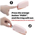 thumbnail image 3 of Mini Electric Stapler Automatic Portable for Office Desktop School and Home- 15 Sheets Capacity - Staples and AC Adapter Included Suitable for Palm Size and High Comfort-Pink, 3 of 7