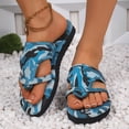 thumbnail image 5 of HCNTES Women's Flip Flops Comfortable Summer Beach Thong Sandals for Women with Cushion Walking Arch Support Yoga Mat Indoor Outdoor Soles(Blue,7.5), 5 of 9