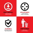 thumbnail image 4 of Forros para quemadores de gas Stock Your Home, papel de aluminio, paquete de 100, 4 of 7