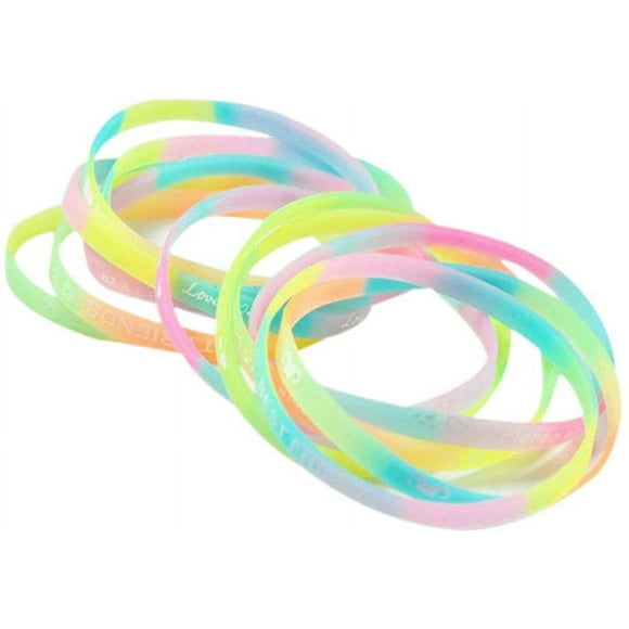 GLOW IN THE DARK Bracelets Wristbands Kids Birthday Party Favors Supplies Video Game