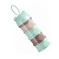 thumbnail image 3 of Milk Powder Dispenser 4 Layers Large Capacity Odorless Portable Baby Formula Snack Container with Side Opening Green, 3 of 4