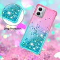 thumbnail image 5 of Liquid Case for Moto G 5G 2023, Glitter Bling Soft TPU Bumper Heavy Duty Shockproof Protective Cover Full Body Bling Liquid Sparkle Flowing Case for Motorola Moto G 5G 2023 Gradient Turquoise, 5 of 12