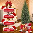 thumbnail image 6 of DLD Artificial Cedar Tree 2 Pack 3 ft Outdoor Faux Plants Artificial Topiary Fake Tree UV Rated Potted Plants Decor Faux Pine Tree for Perfect Housewarming Gift, 6 of 8