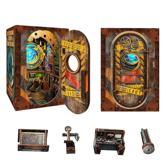 Strucwood Mysterious Ocean DIY Book Nook Kit  3D Wooden Puzzle Toy with LED Dust Cover  Handicraft Craft Hobby Gift SQ-39