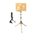 thumbnail image 1 of STARTIST Support de Musique en Bois pour Partitions Hauteur Réglable pour Guitare avec clip pour Téléphone, 1 of 9