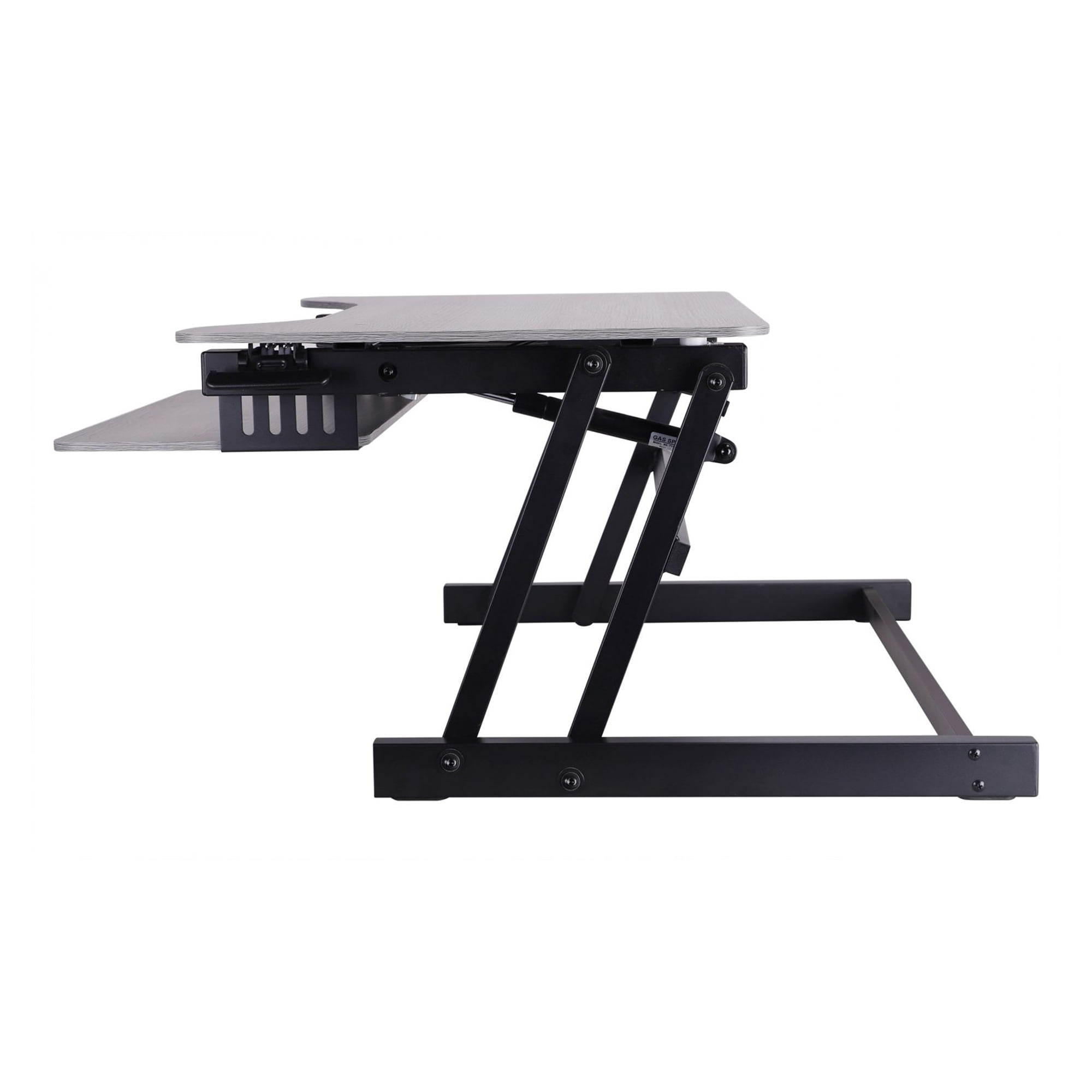 Rocelco Adjustable Standing Desk Converter with Retractable Keyboard Tray
