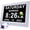 7" Hd White, variant on Digital alarm clock with voice chime, 20 customizable reminders, 10 levels of night dimming, and date/day/date calendar display; suitable for seniors and those with dementia - 7-inch.