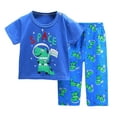 thumbnail image 1 of Dsscvnef Ensemble de Pyjamas pour Fillettes, Col Rond, Pull-Over, Vêtements de Maison pour Enfants, Taille 1-2 Ans, 1 of 3