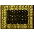 thumbnail image 1 of Ahgly Company Machine Washable Indoor Rectangle Abstract Yellow Modern Area Rugs, 3' x 5', 1 of 4