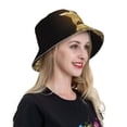 thumbnail image 6 of Honeii Golden Glitter And Light for Unisex Bucket Hat Waterproof Rain Hat Reversible Shiny Rave Bucket Hat for Concert Festival Boonie Cap, 6 of 6