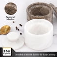 thumbnail image 3 of Radicaln Marble Salt Cellar with Lid 3" White and Oceanic Salt Dish Set of 2, Kitchen Salt Container, Spice Jars, Sugar Bowl & Seasoning Holder for Countertop Storage & Dining Décor, 3 of 7