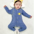 thumbnail image 6 of Esaierr Girls Boys Velvet Onesie Jumpsuit for Baby Newborn Thermal Underwear Pajamas, Easy to Close Sleepers Infant Fall Winter Bodysuit for 0-24 Months, 6 of 9