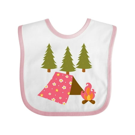 

Inktastic Summer Camp Girls Camping Gift Baby Girl Bib