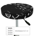 thumbnail image 4 of Fotbe Falling Musical Stool Covers Round,Waterproof Round Bar Stool Covers Bar Chair Covers Washable Stool Cushion Slipcover for 12-14 Inch Chair-14 inch, 4 of 7