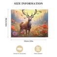 thumbnail image 3 of JRXY  Deer Wall Art: Deer Decorations, Elk Decor, Wildlife Wall Art, Deer Pictures for Home with Forest and Wildlife Canvas Wall Decoration. 20x16in, 3 of 6