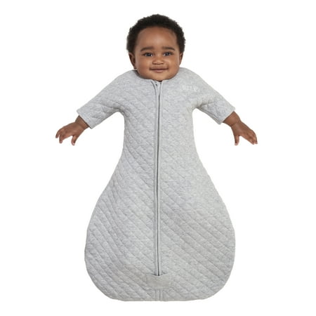 HALO Easy Transition SleepSack Wearable Blanket, 100% Cotton, Gray Heather,