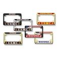 thumbnail image 6 of [Officially Licensed US Marine Corps Product] - Motorcycle Domed Custom-Made Personalized Metal License Plate Frame Frame with USMC Semper Fidelis and EGA Emblem Design - Gold, 6 of 6