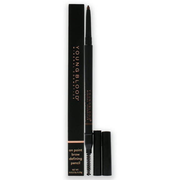 On Point Brow Defining Pencil - Soft Brown by Youngblood for Women - 0.012 oz Eyebrow Pencil