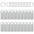 thumbnail image 1 of Flash Drive ABLAZE de 1 GB USB 2.0 de metal, paquete de 20 con llaveros, 1 of 8