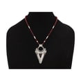 thumbnail image 1 of Tintafukt Pendentif Triangulaire Pierre Semi-Précieuse & Argent avec Perles, 1 of 1