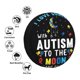 thumbnail image 4 of Balery I Love With Autism To The Moon And Back Cubiertas para Neumáticos - Protector Resistente para Neumáticos de Camioneta, SUV, Remolque, Camper y RV-15 inch, 4 of 6