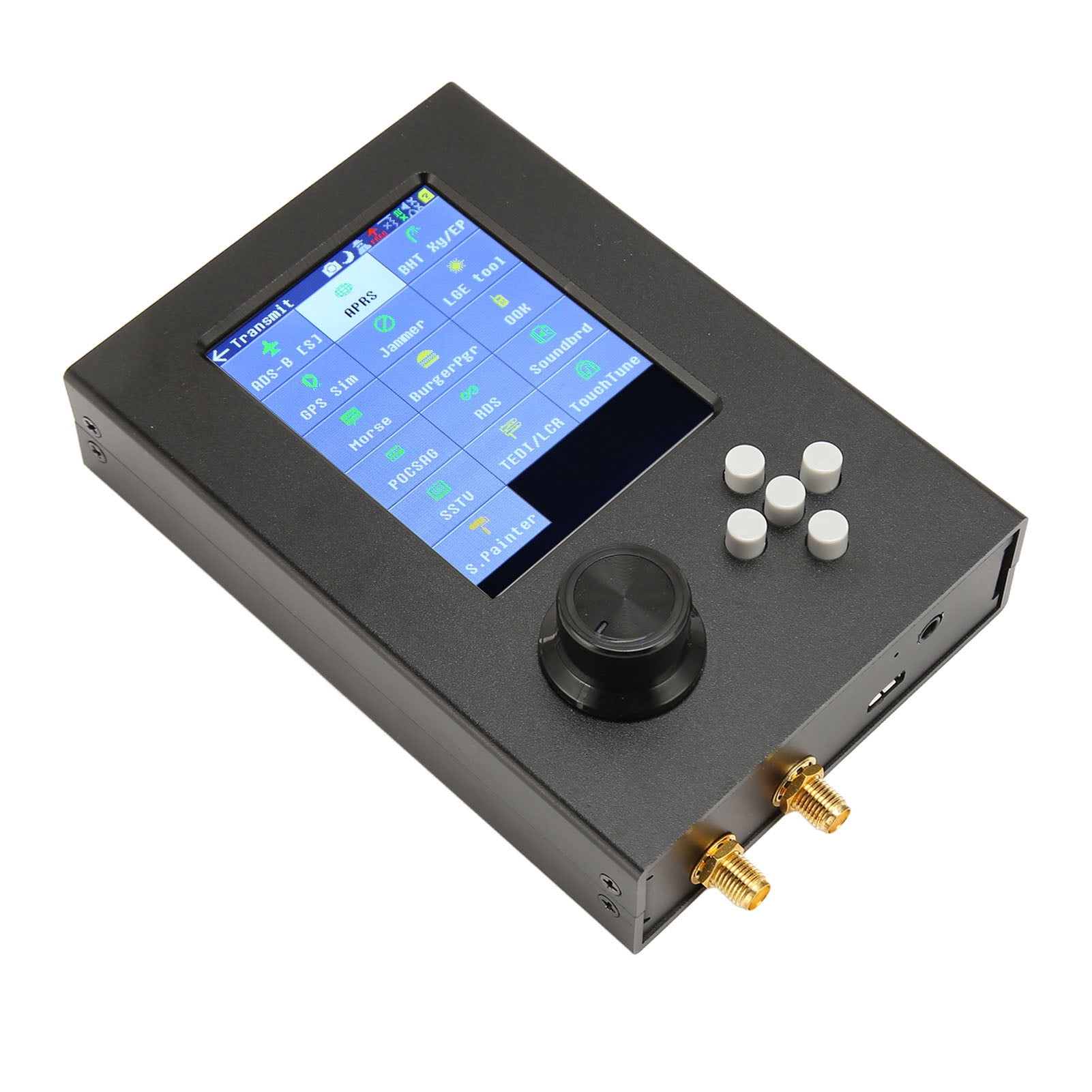 Récepteur Logiciel, Port Micro USB Haute Précision SDR Récepteur 1MHz-6GHz Écran Tactile LCD 3.2 Pouces