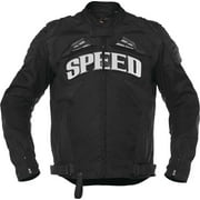 Speed and Strength Men's Insurgent Leather Textile Jacket Black size 3X-Large