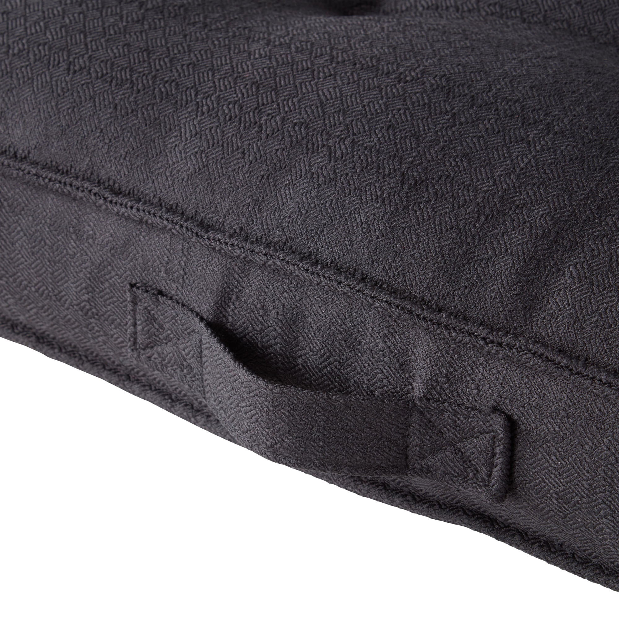 Happy Hounds Milo Square Tufted Pillow Dog Bed- Black- Medium (32 x 32 in.)