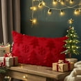 thumbnail image 6 of Antqov Christmas Pillow Cover 12x20" Rectangle Holiday Christmas Decorations Merry Christmas Soft Throw Pillow Cushion Cover for Bed Chair Sofa Couch Decorations, 6 of 8