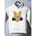 thumbnail image 3 of Cute Corgie Bat Costume Hoodie Toddler -Image by Shutterstock,  2 Toddler, 3 of 4