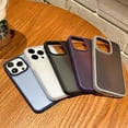 thumbnail image 6 of Shockproof Case For iPhone 16 Pro, Translucent Matte Frosted Back with Soft TPU Bumper Protective Cover, Slim Anti-Fingerprint Slim Fit Rugged Shield For iPhone 16 Pro, White, 6 of 8