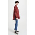 thumbnail image 3 of Free People Womens Break My Stride Button Up Shirt, Red, X-Small, 3 of 5